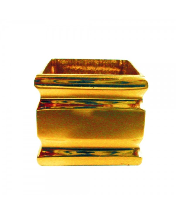 24-ML Macolla laton central para tubo cuadrado