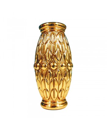 79-ML Macolla latón forma huevo tallado