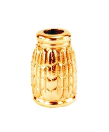 82-ML Macolla latón con grabado de hojas