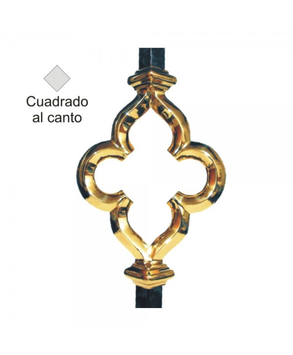 3-AL Adorno en forma de flor con barra al canto