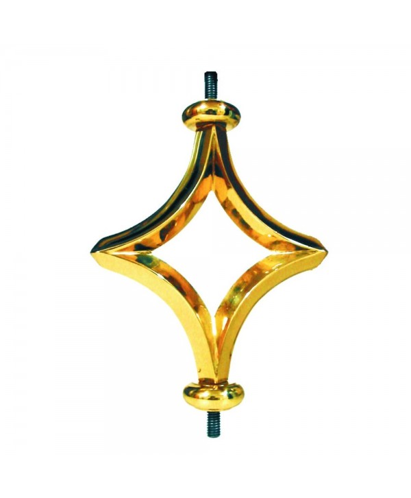 5-AL Adorno rombo latón con rosca