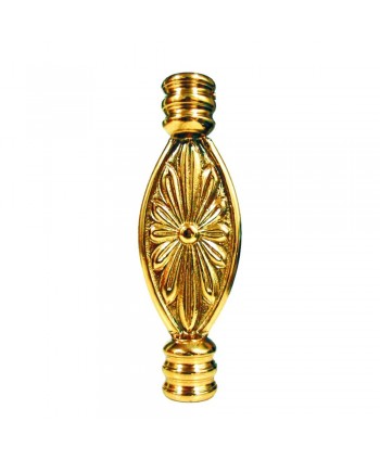 9-AL Adorno con roseta central alargada latón