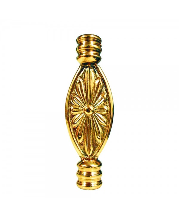 9-AL Adorno con roseta central alargada latón