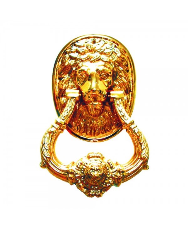 10-L Llamador latón con león en base redonda