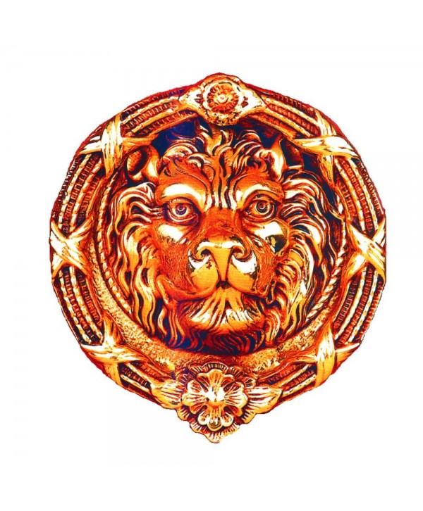 13-L Llamador circular con cabeza de león