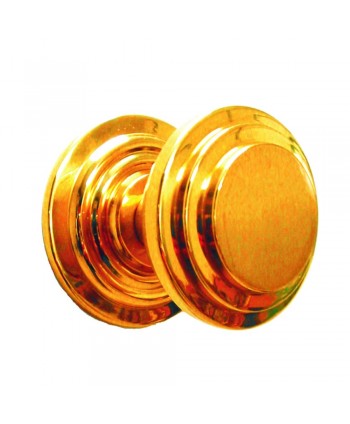 4-PL Pomo latón redondo escalonado