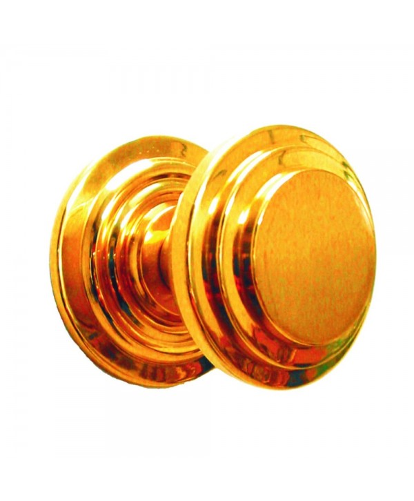 4-PL Pomo latón redondo escalonado