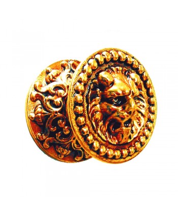 5-PL Pomo latón en brillo viejo rústico