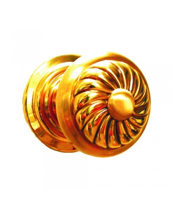 7-PL Pomo de latón para puerta sencillo