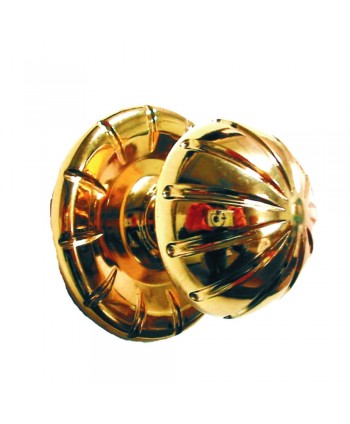 10-PL Pomo latonado brillo para puertas