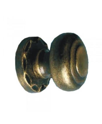 11-PL Pomo estilo rústico de latón