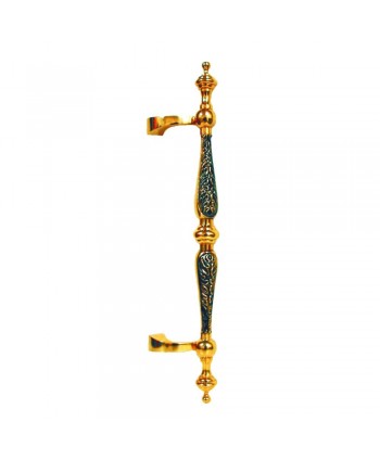 6-TL Tirador latón curvo con grabado