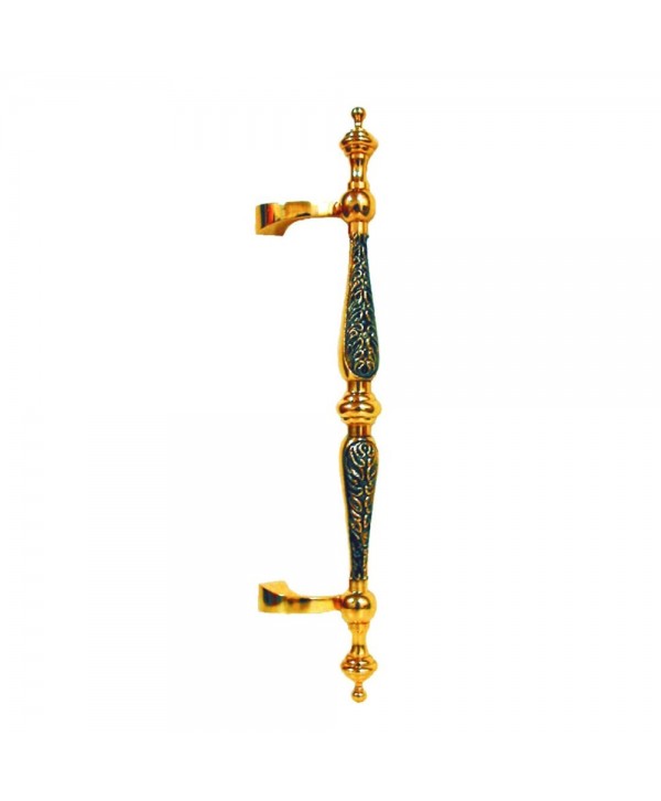 6-TL Tirador latón curvo con grabado