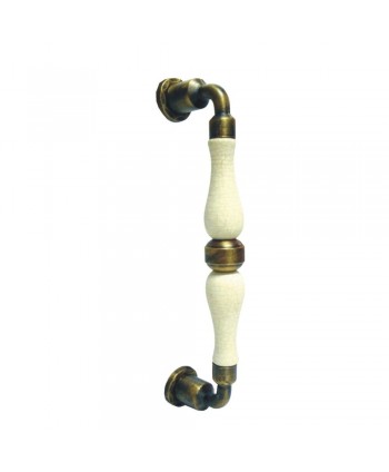 24-TL Tirador rústico con cerámica de latón