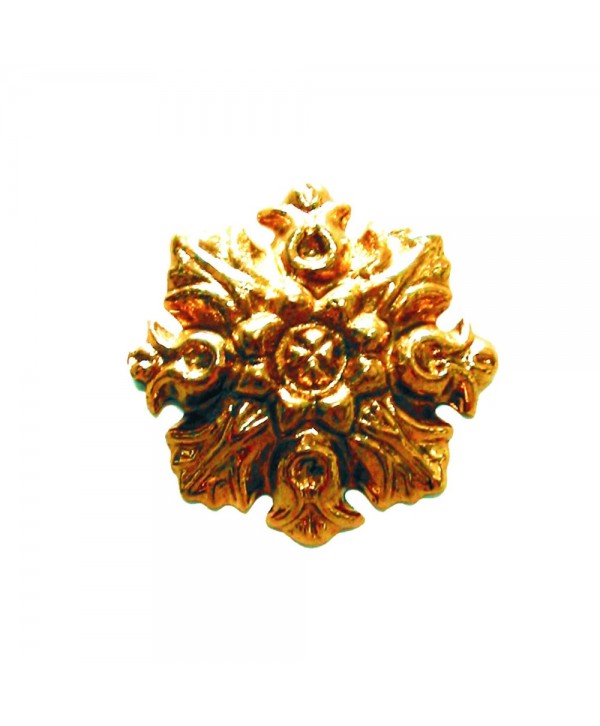 11-ROL Roseta laton con diseño labrado