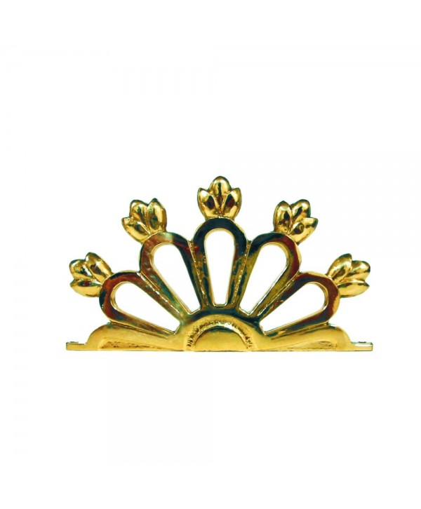 20-ROL Roseta con dibujo por ambos lados latón