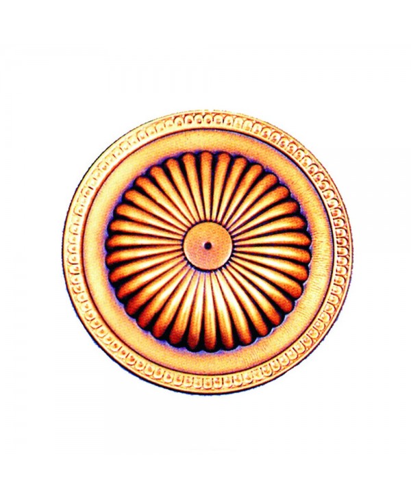 4-RCL Roseta chapa con marco circular latón