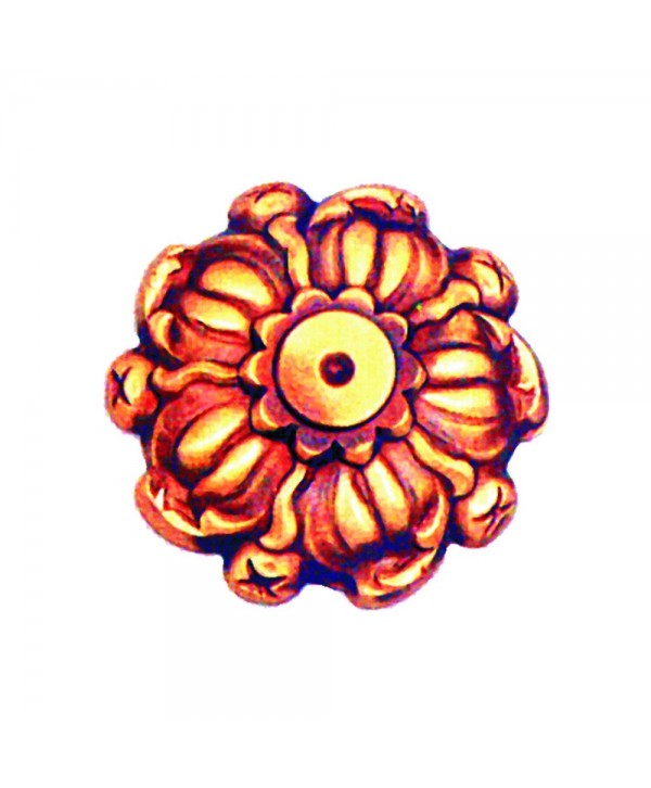 7-RCL Roseta de chapa floral latón