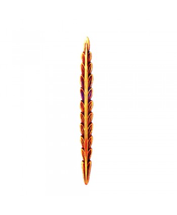 7-HL Hoja chapa latón sencilla y alargada