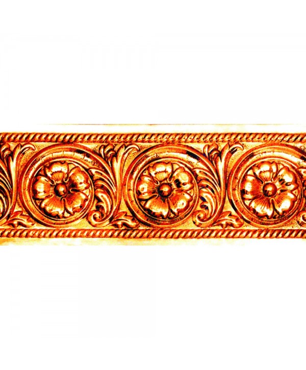 1-CCL Cinta chapa latón con flores centrales