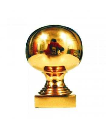 7-RL Remate latón bola con base cuadrada