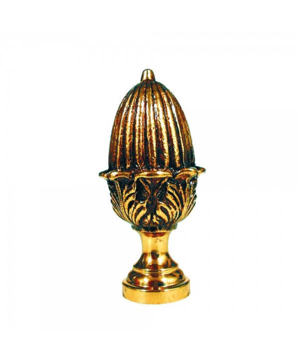 13-RL Remate latón de piña con base redonda