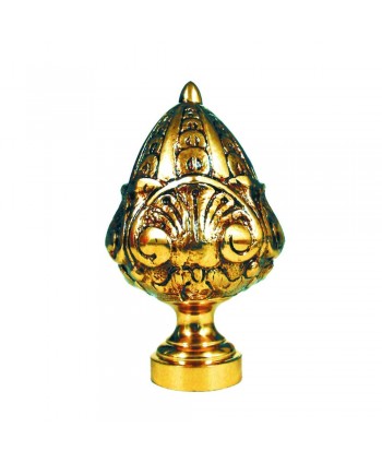 16-RL Remate latón con dibujo ornamental