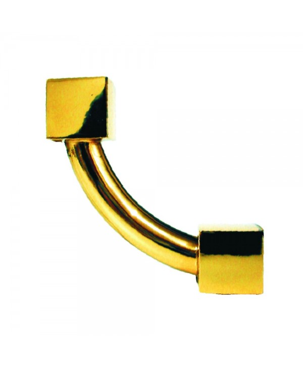 22-RL Codo para cama latón diseño sencillo