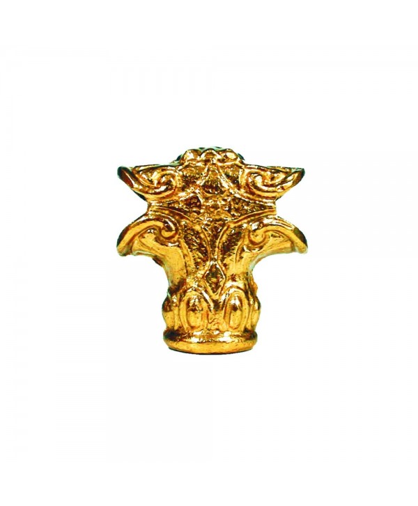 23-RL Cruceta para cama latón dibujo labrado