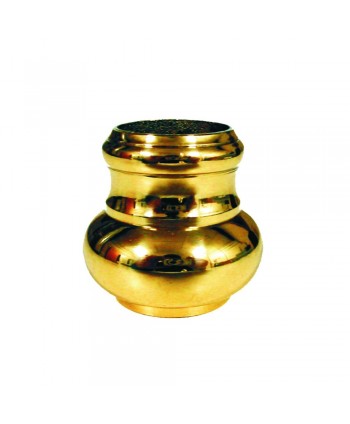 24-RL Pata cama en latón con dibujo liso