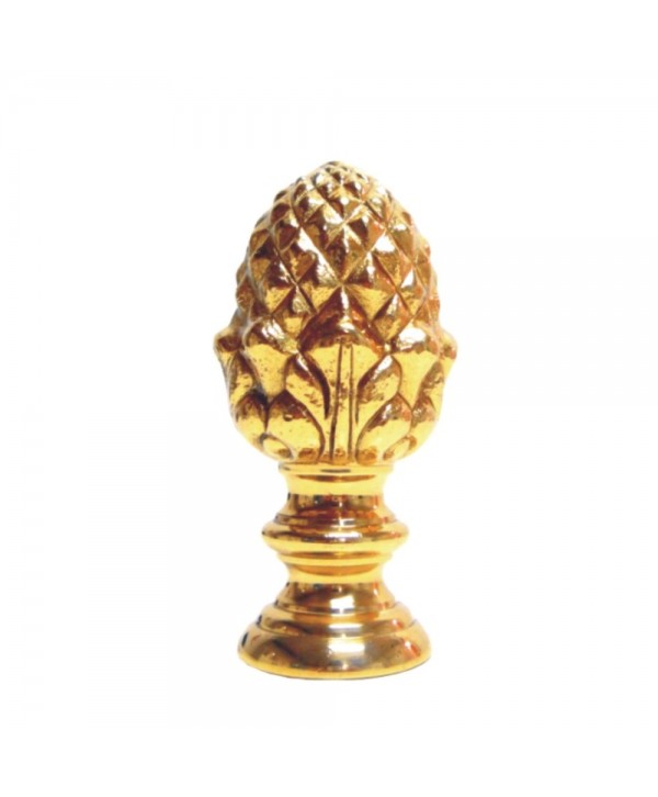 33-RL Remate brillo latón piña clásico