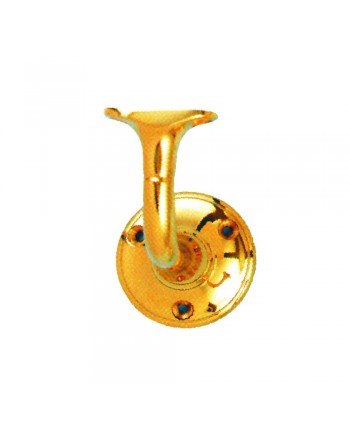 21-PVL Soporte pasamanos con placa latón