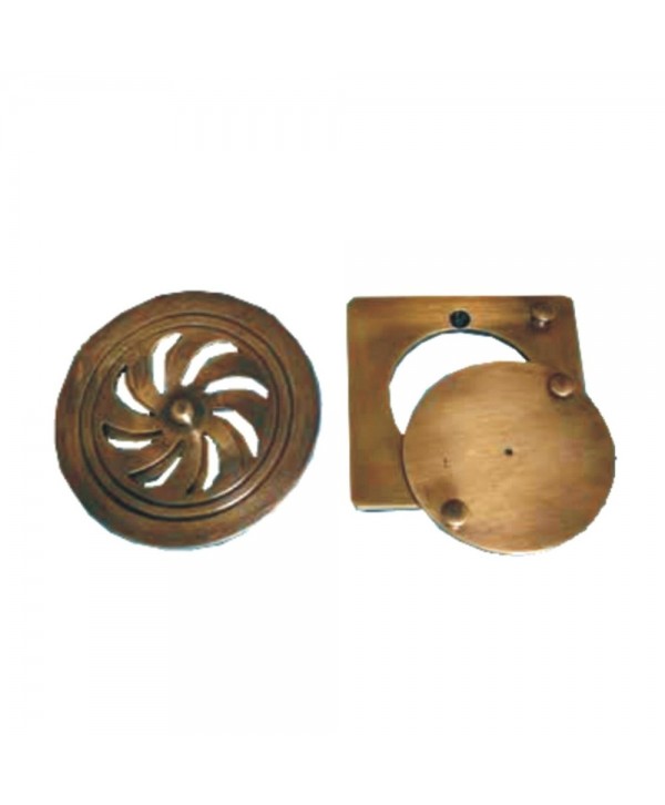 53-PVL Juego de mirilla acabado rústico latón