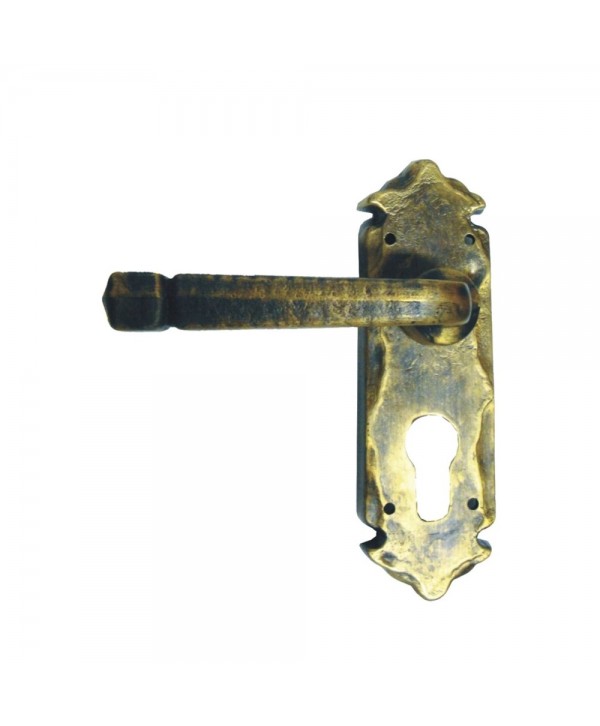 59-PVL Manivela sencilla acabado rústico con placa