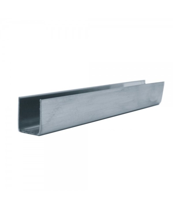 354-INOX Perfil en U de acero inoxidable satinado