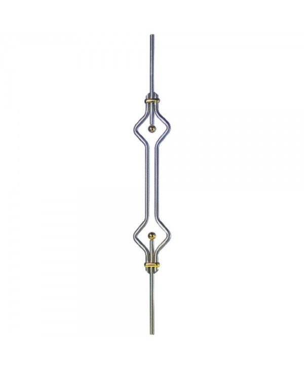 416-INOX Barrote moderno de inoxidable y latón