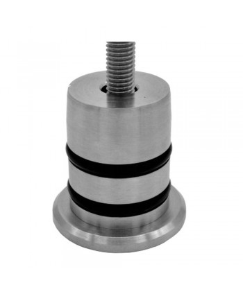 552-INOX Soporte acero inox redondo para poste