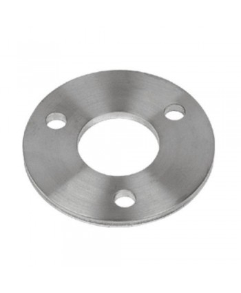 561-INOX Placa redonda para soldar poste de inoxidable