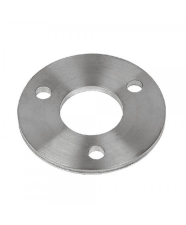 561-INOX Placa redonda para soldar poste de inoxidable