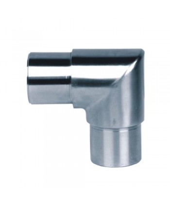 610-INOX Codo a 90º para tubo redondo de acero inox
