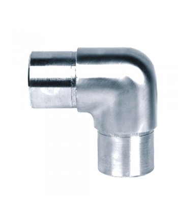 611-INOX Conector a 90º en acero inox redondo