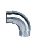 612-INOX Codo 90º de acero inoxidable para tubo redondo