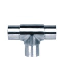 614-INOX Conector en T para redondo de acero inox