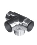 617-INOX Conector de acero inox para 4 tubos