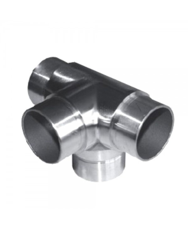 617-INOX Conector de acero inox para 4 tubos