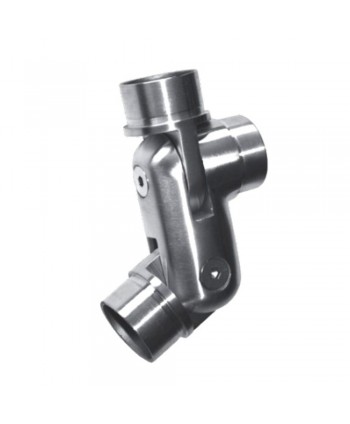 619-INOX Conector de acero inox para 3 tubos