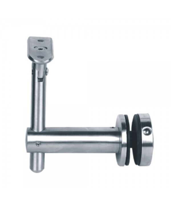 716-INOX Soporte inox para colocar pasamanos en cristal