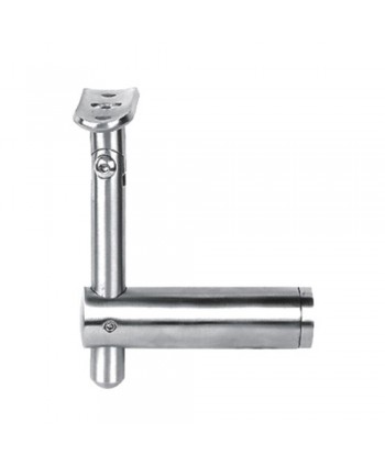 717-INOX Soporte regulable para pasamanos de acero