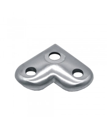 733-INOX Placa a 90º para tubo redondo