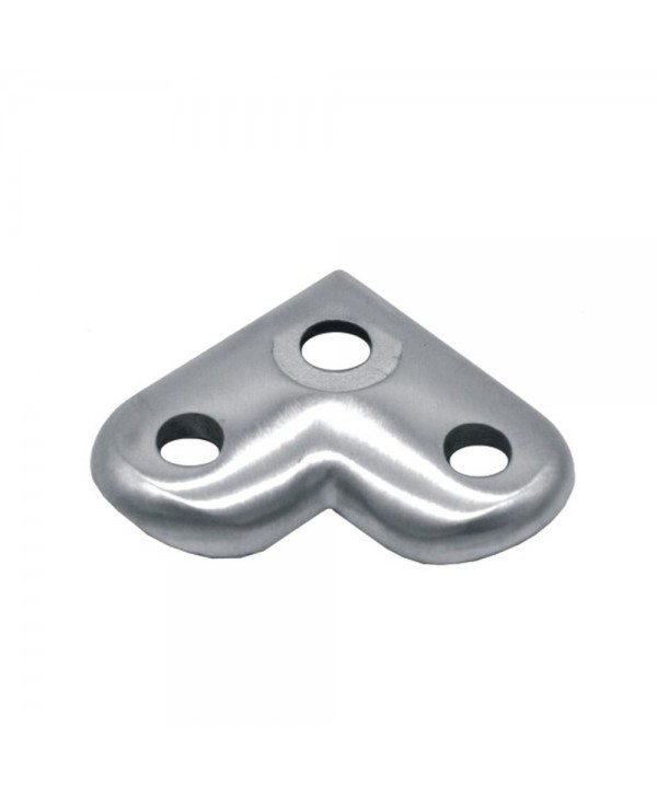 733-INOX Placa a 90º para tubo redondo
